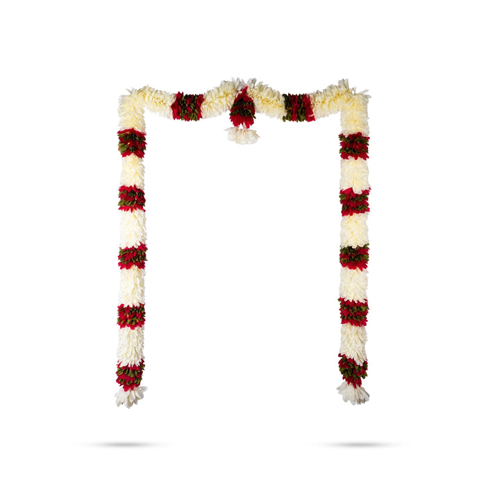 Door Toran Full Set - 72 Inches | Artificial Thoran/ Flower Dosa Fold Ladi/ Bandhawar For Door Decoration