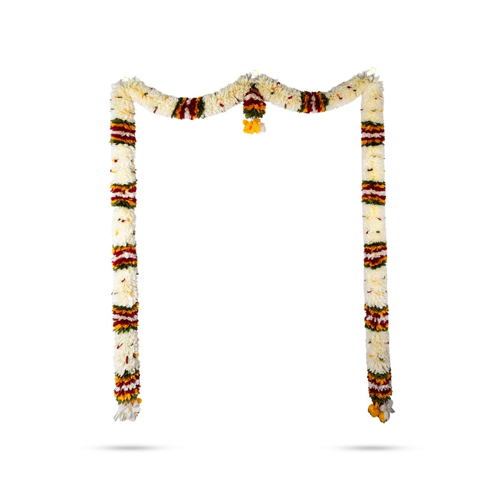 Door Toran Full Set - 72 Inches | Artificial Thoran/ Flower Dosa Fold Ladi/ Bandhawar For Door Decoration