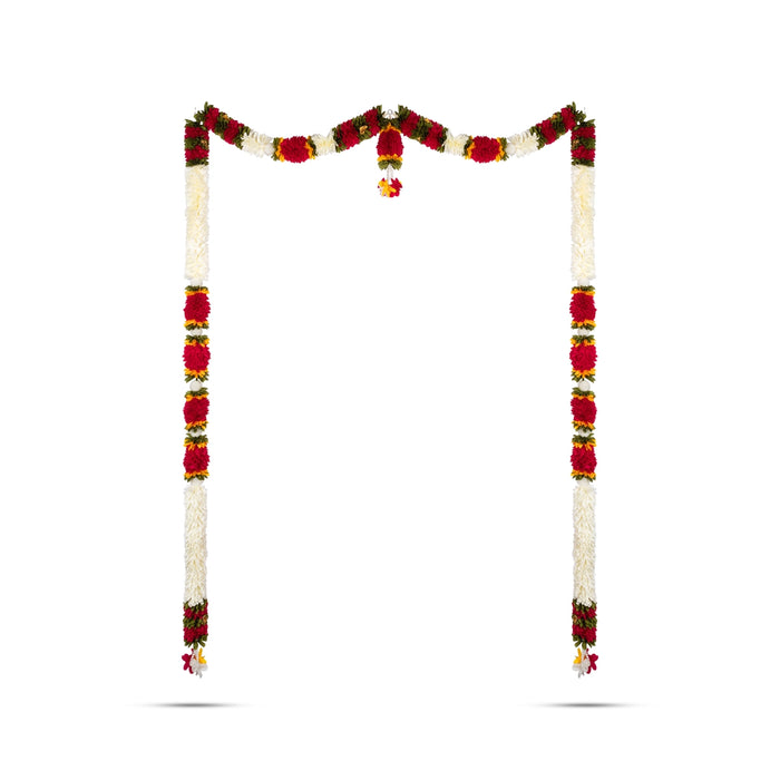Door Toran - 65 Inches | Artificial Flower Dosa Fold Hanging Thoran/ Bandhawar For Main Door