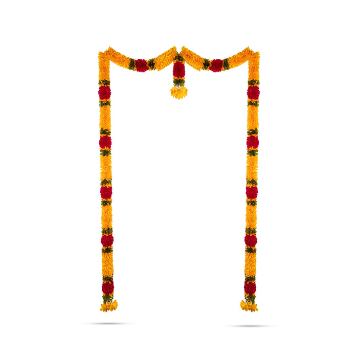 Door Toran - 65 Inches | Artificial Flower Dosa Fold Hanging Thoran/ Bandhawar For Main Door