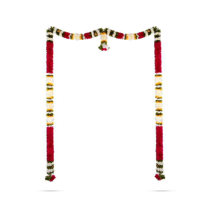 Door Toran - 65 Inches | Artificial Flower Dosa Fold Hanging Thoran/ Bandhawar For Main Door