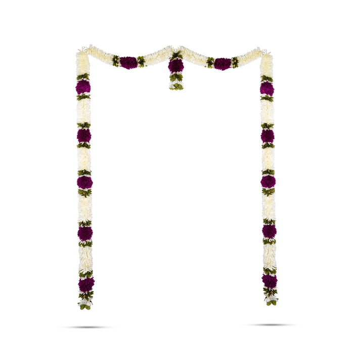 Door Toran - 65 Inches | Artificial Flower Dosa Fold Hanging Thoran/ Bandhawar For Main Door
