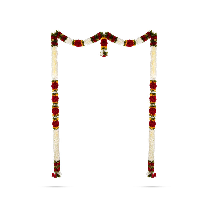 Door Toran - 65 Inches | Artificial Flower Dosa Fold Hanging Thoran/ Bandhawar For Main Door