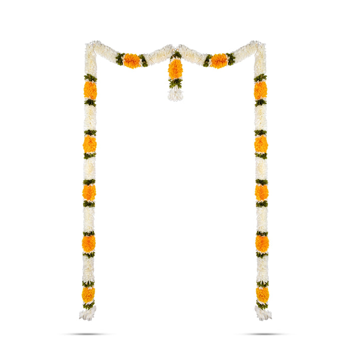 Door Toran - 65 Inches | Artificial Flower Dosa Fold Hanging Thoran/ Bandhawar For Main Door
