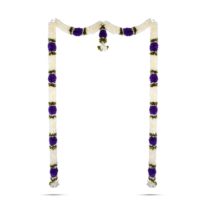 Door Toran - 65 Inches | Artificial Flower Dosa Fold Hanging Thoran/ Bandhawar For Main Door