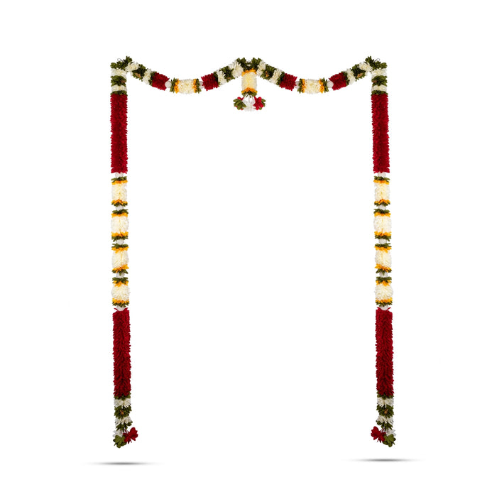 Door Toran - 65 Inches | Artificial Flower Dosa Fold Hanging Thoran/ Bandhawar For Main Door