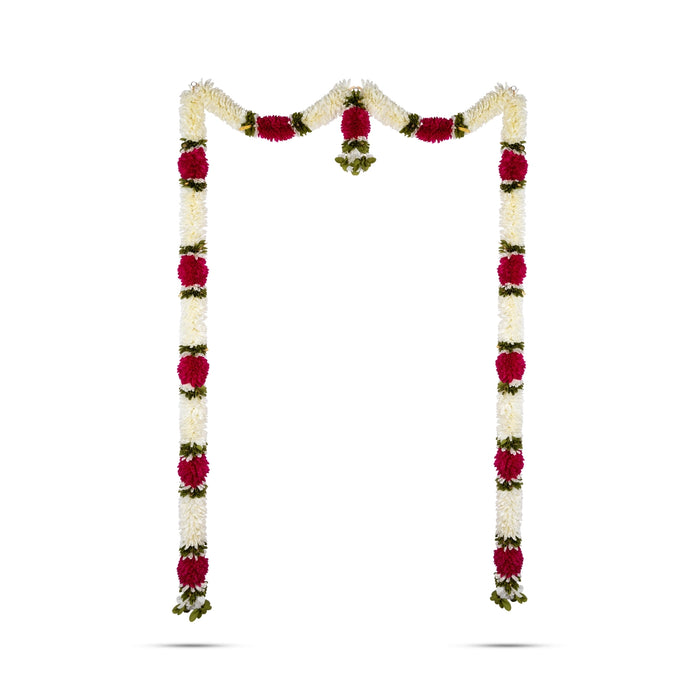 Door Toran - 65 Inches | Artificial Flower Dosa Fold Hanging Thoran/ Bandhawar For Main Door
