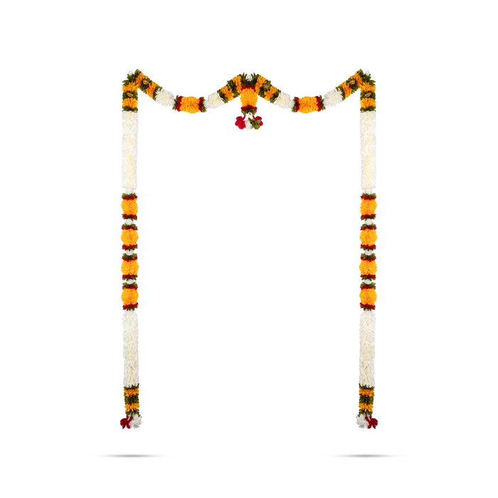 Door Toran - 65 Inches | Artificial Flower Dosa Fold Hanging Thoran/ Bandhawar For Main Door