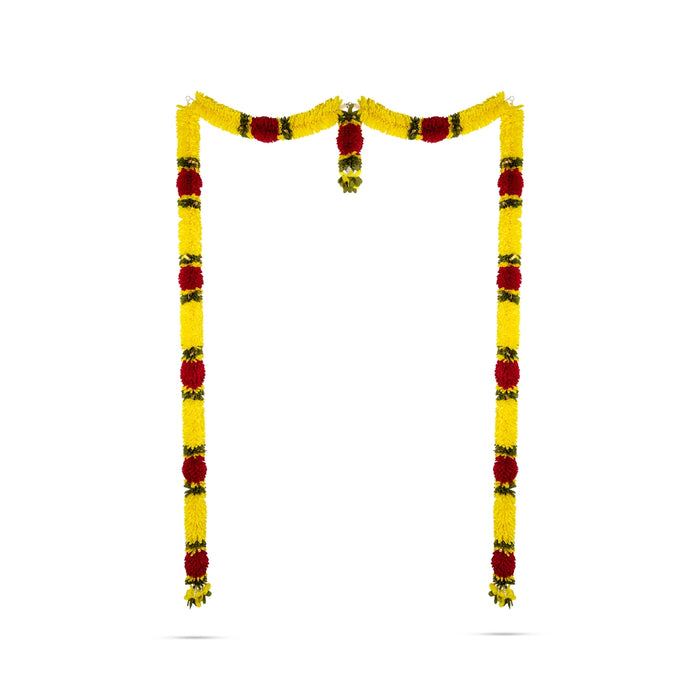 Door Toran - 65 Inches | Artificial Flower Dosa Fold Hanging Thoran/ Bandhawar For Main Door