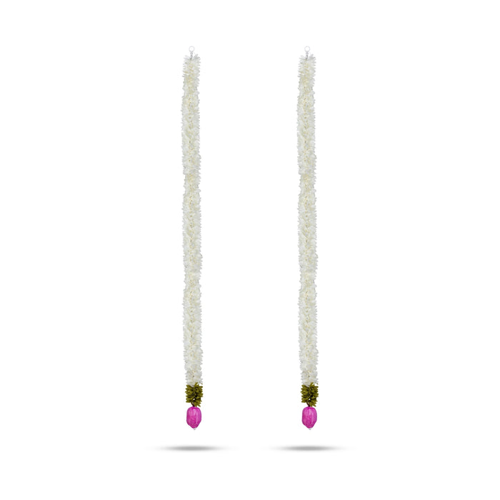 Side Toran Pair - 19 Inches | Lotus Bud String/ Hanging Side Thoran/ Thoranam For Door Entrance Decor