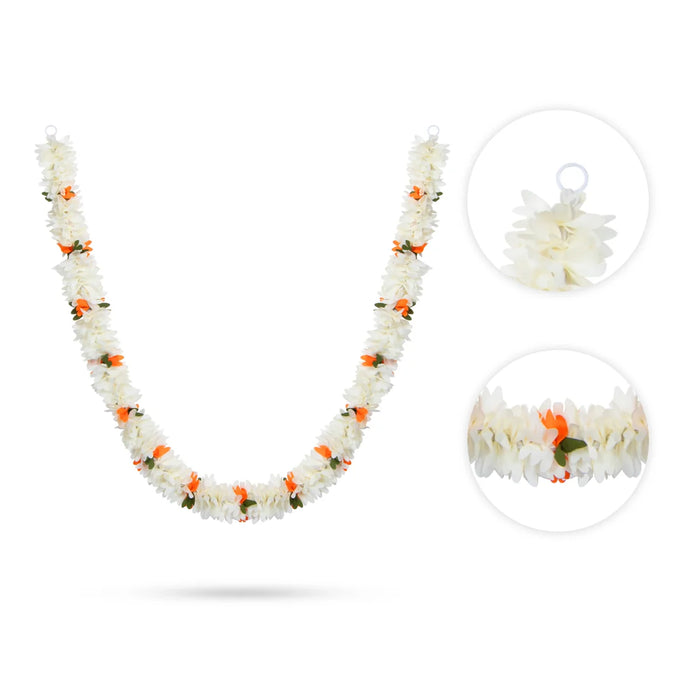 Artificial Flower Mala - 20 Inches | Garland for Photo Frame/ Assorted Colours