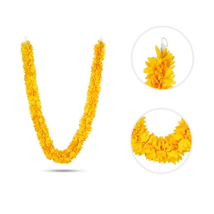 Artificial Flower Mala - 20 Inches | Garland for Photo Frame/ Assorted Colours