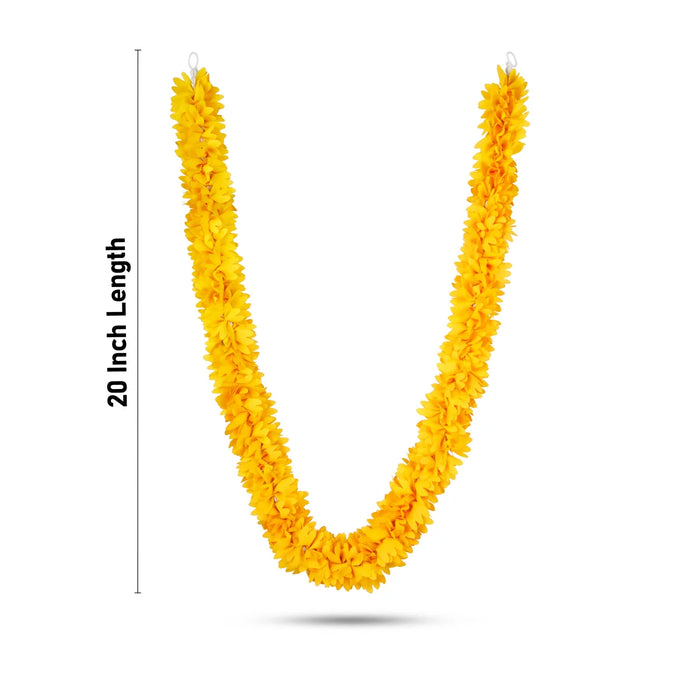 Artificial Flower Mala - 20 Inches | Garland for Photo Frame/ Assorted Colours