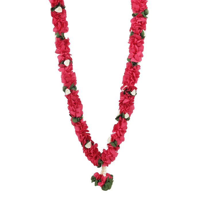 Cloth Mala - 22 Inches | Artificial Flower Mala/ Satin Mala for Photo Frame