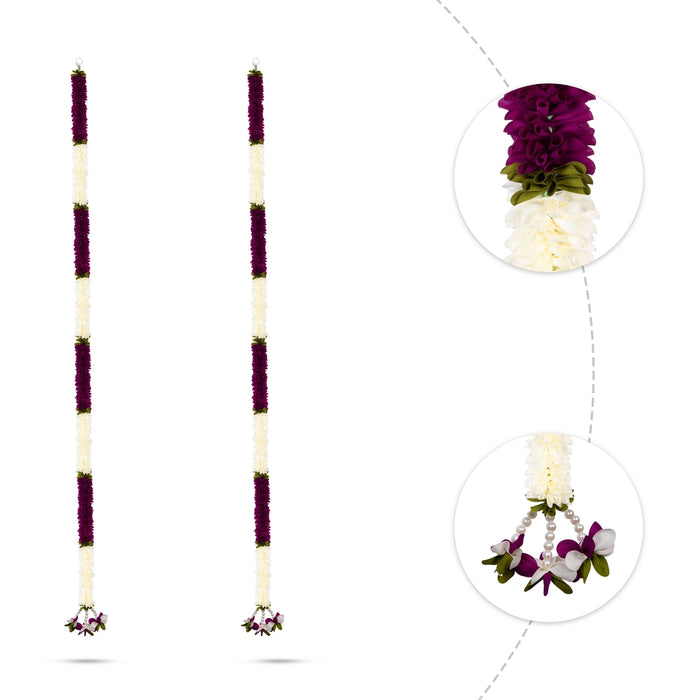 Side Toran Pair - 72 Inches | Dosa Fold Side Thoran | Bandhawar/ Thoranam For Main Door
