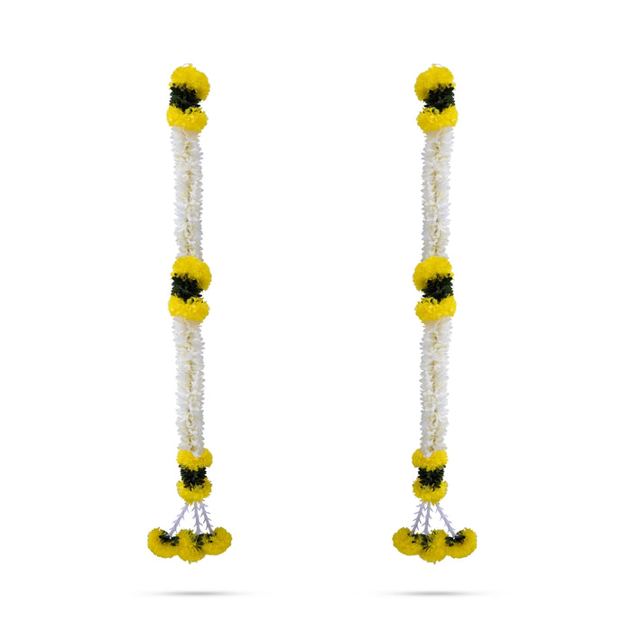 Side Toran Pair - 31 Inches | 2 Pcs / Side Thoran/ Bandhawar/ Artificial Ladi for Door Decor