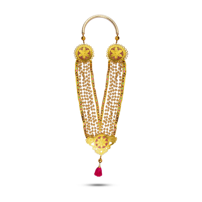 VIP Garland - 3 Feet | 5 Line / Sandalwood Beads Mala/ Decorative Chandan Malai