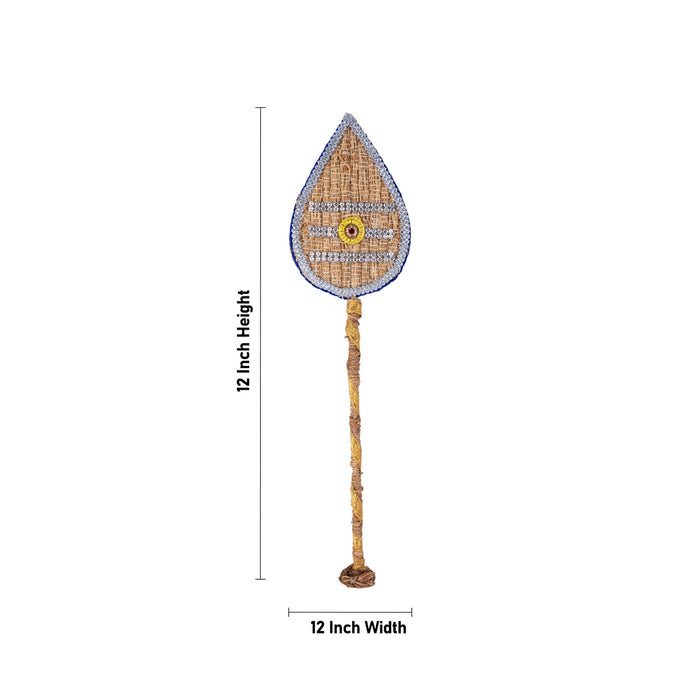 Vettiver Peacock Seval Kodi Vel Set - 12 x 12 Inches | 3 Pcs/ Murugan Vel, Peacock, Seval Flag for Decoration