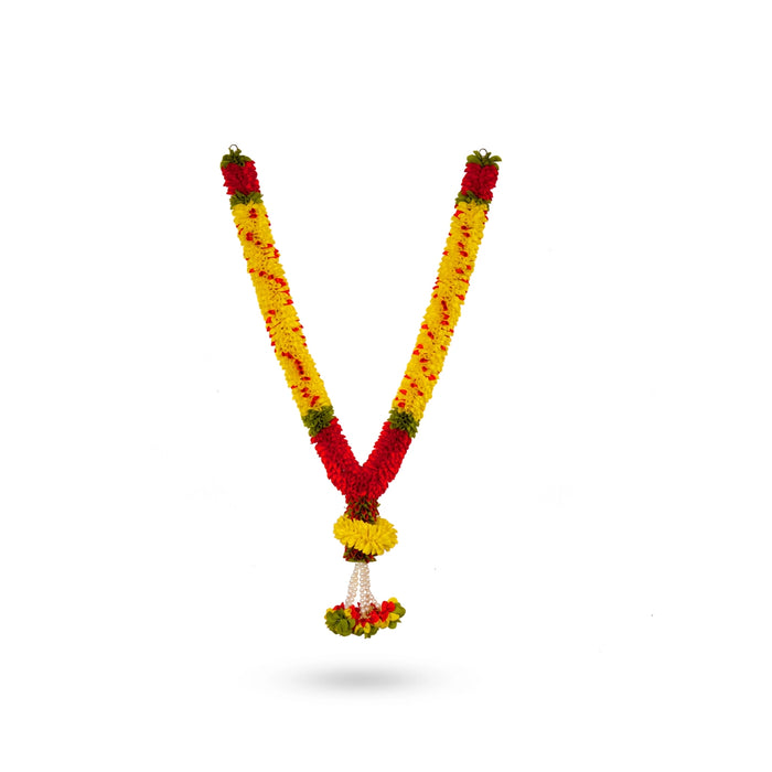 Flower Garland- 28 Inches | Artificial Floral Mala/ Pooja Malai