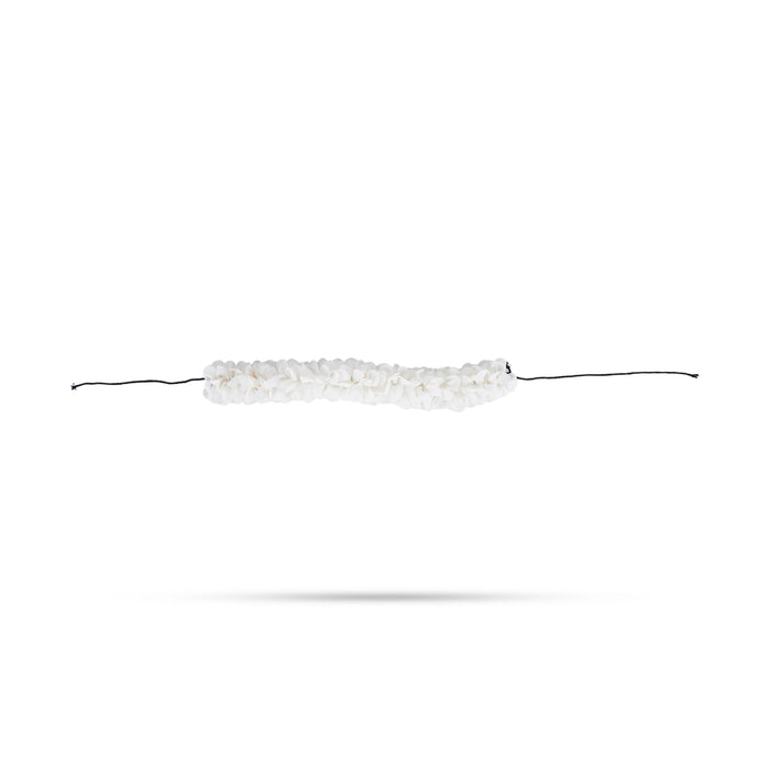 Artificial Flower - 11 Inches | White Colour Hair Flower/ Artificial Gajra for Deity Decor