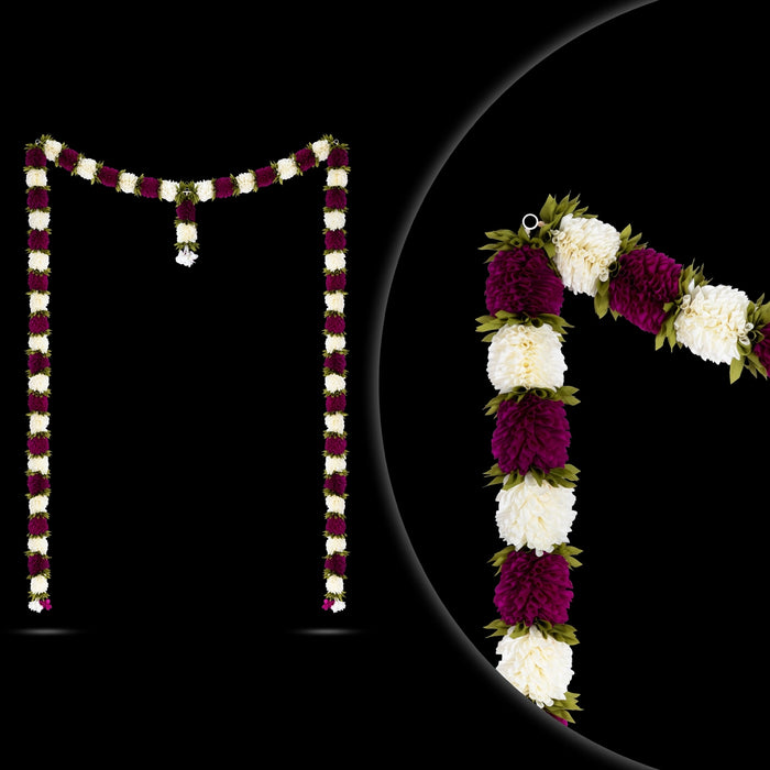 Door Toran - 20 Inches | Artificial Flower Toran/ Decorative Thoran/ Bandanwar for Door Decor