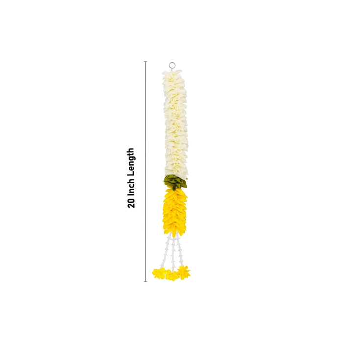 Door Toran - 20 Inches | Artificial Flower Bandhawar / Decorative Thoran/ Ladi for Entrance Decor