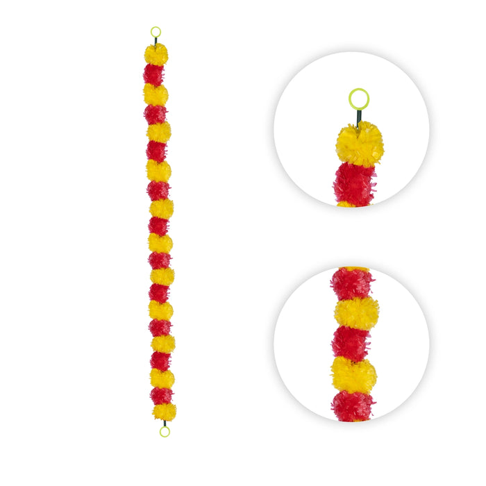 Toran - 50 Inches | Marigold Design Bandanwar/ Thoran/ Flower Toran for Home Decor/ Assorted Colour