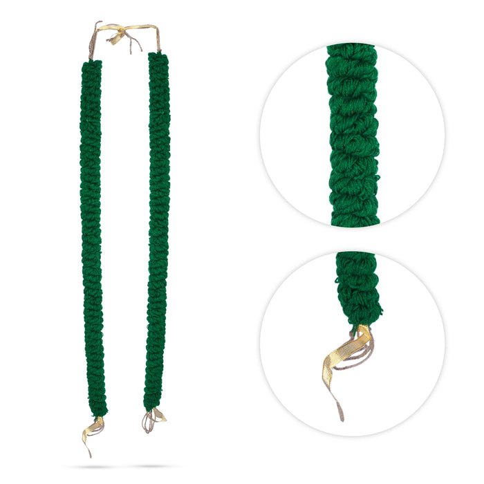 Woolen Garland - 3 Feet | Thread Mala/ Artificial Garland/ Woolen Mala for Deity