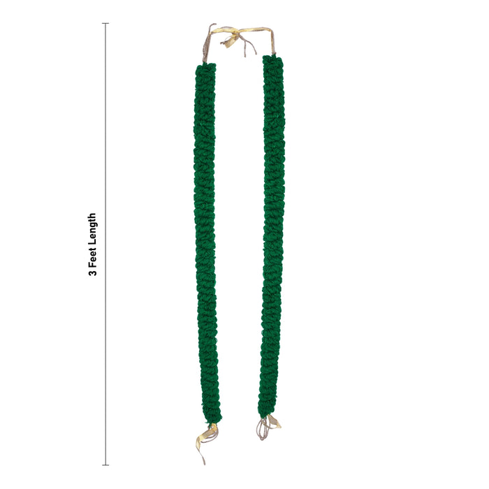 Woolen Garland - 3 Feet | Thread Mala/ Artificial Garland/ Woolen Mala for Deity