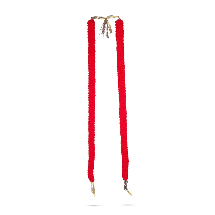 Woolen Garland - 4 Feet | Thread Mala/ Artificial Garland/ Woolen Mala for Deity