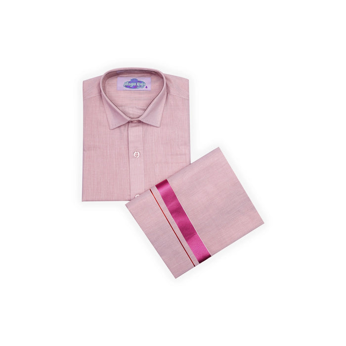 Veshti Shirt Pair | Size 3 - 4/ Traditional Dress/ Velcro Dhoti Shirt For Boys Festival Wear/ Assorted Colour