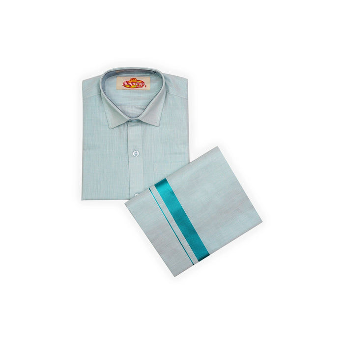 Veshti Shirt Pair | Size 5/ Traditional Dress/ Velcro Dhoti Shirt For Boys Festival Wear/ Assorted Colour