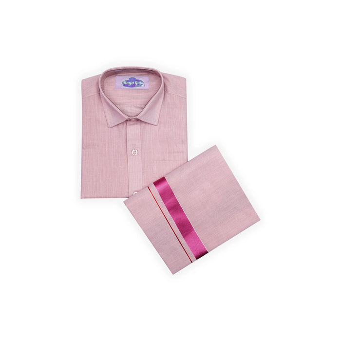 Veshti Shirt Pair | Size 5/ Traditional Dress/ Velcro Dhoti Shirt For Boys Festival Wear/ Assorted Colour