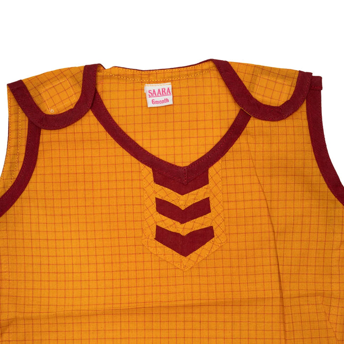 Readymade Panchakacham Dhoti Pair - Size 6 Months | Cotton Panchakajam/ Traditional Dress For Functions