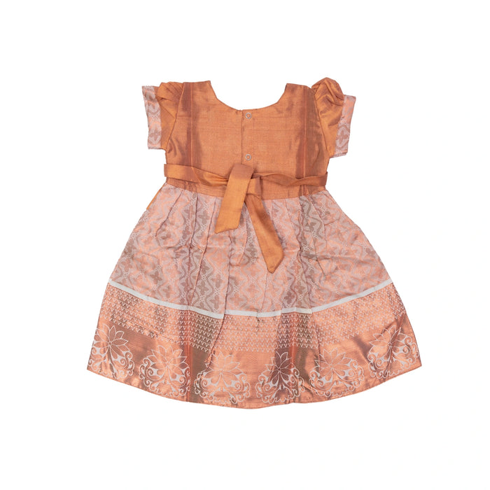 Kerala Cotton Frock Dress - Size 1 Year | Readymade Dress/ Gown Dress For Baby Girls/ Assorted Colour&Design