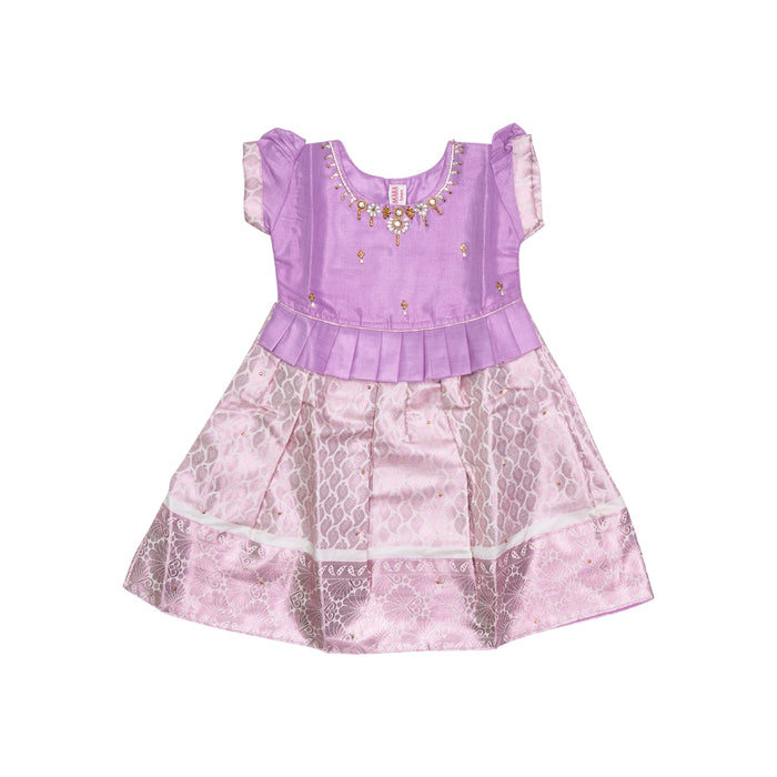 Kerala Cotton Frock Dress - Size 1 Year | Readymade Dress/ Gown Dress For Baby Girls/ Assorted Colour&Design