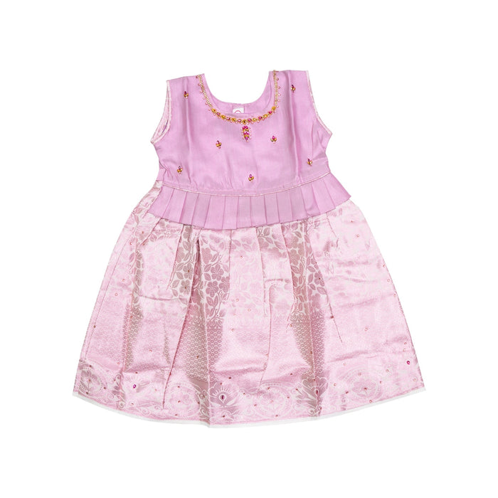 Kerala Cotton Frock Dress - Size 2 Year | Readymade Dress/ Gown Dress/ Ethnic Wear For Baby Girls