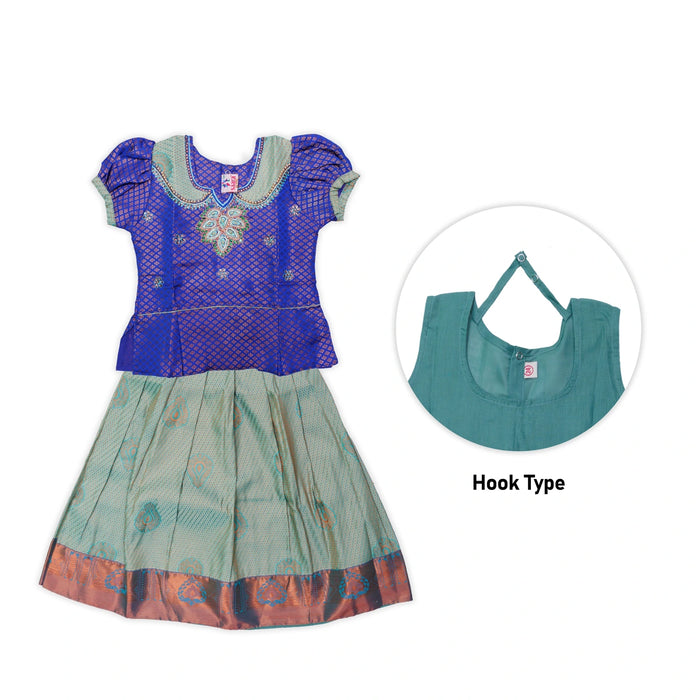 Pattu Pavadai Sattai Pair | Size 22 - 24/ Skirt And Top/ Traditional Dress For Baby Girls/ Assorted Colour