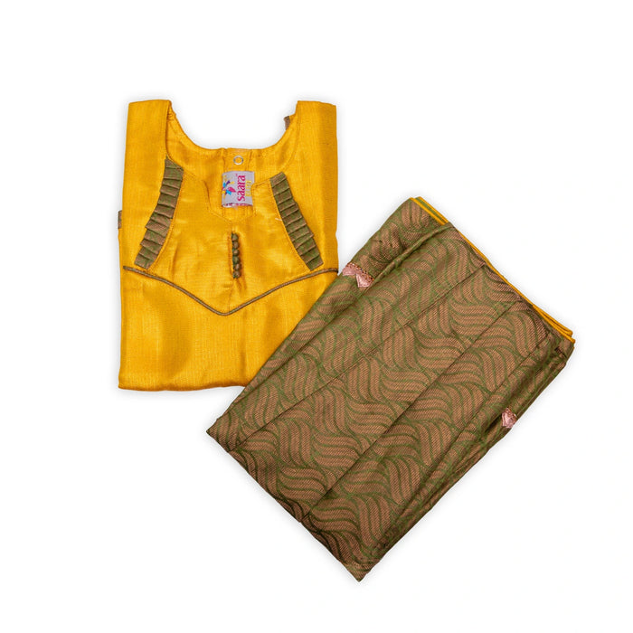 Pattu Pavadai Sattai Pair | Size 26 - 28/ Traditional Dress/ Skirt And Top For Baby Girls/ Assorted Colour