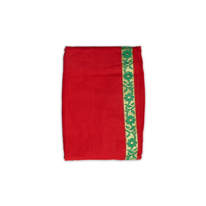 Readymade Panchakacham - 39 Inches | Cotton Panchakajam | Red Colour Traditional Wear Dhoti