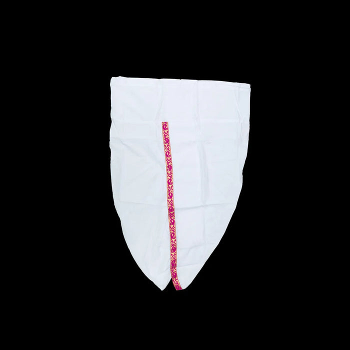 Readymade Panchakacham | Hip 26 Inches/ Length 39 Inches/ Cotton Dhoti/ White Panchakajam For Traditional Wear