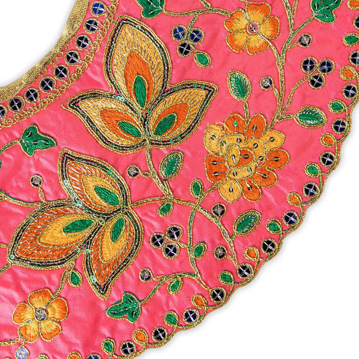 Lehanga Patka - 10.5 x 14.5 Inches | Amman Pavadai/ Devi Vastra/ Mata Poshak for Deity Decor