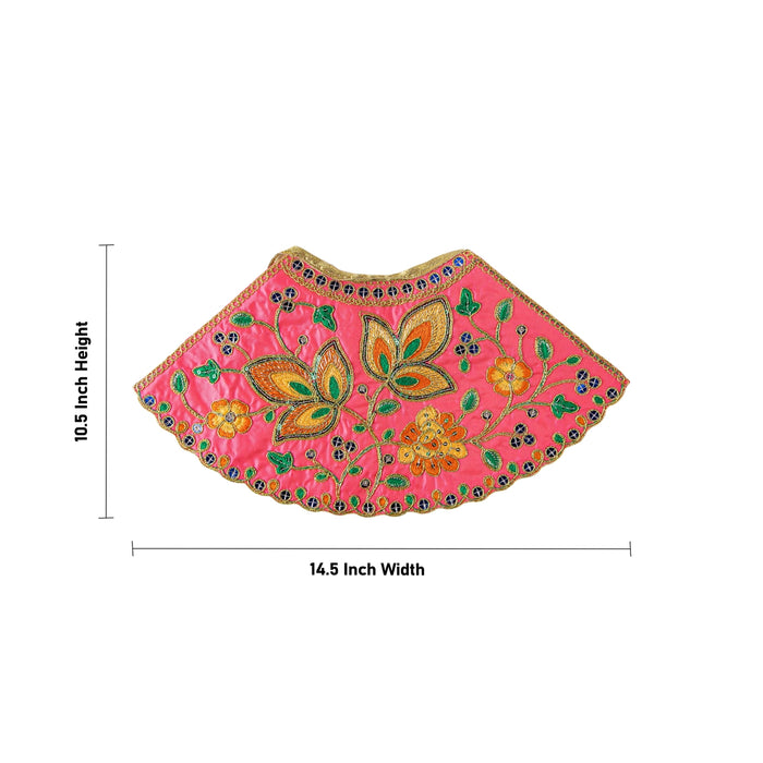 Lehanga Patka - 10.5 x 14.5 Inches | Amman Pavadai/ Devi Vastra/ Mata Poshak for Deity Decor