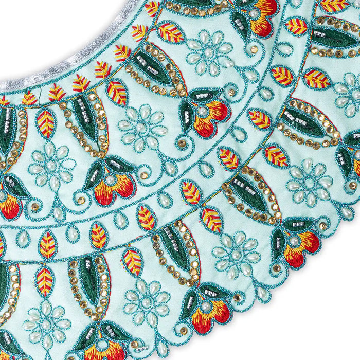 Devi Vastra - 7 x 14 Inches | Mata Rani Poshak/ Lehenga Patka/ Amman Pavadai For Deity Decor