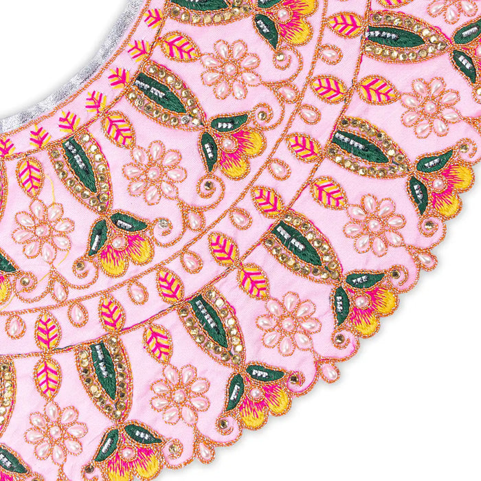 Devi Vastra - 7 x 14 Inches | Mata Rani Poshak/ Lehenga Patka/ Amman Pavadai For Deity Decor