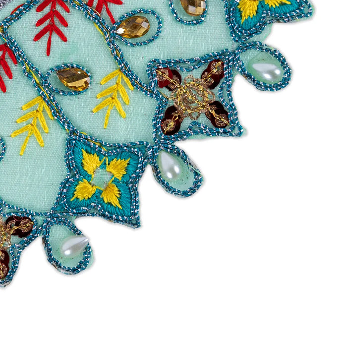 Devi Dress - 2.5 Inches | Mata Rani Poshak/ Lehenga Patka/ Embroidery Amman Pavadai/ Assorted Colour