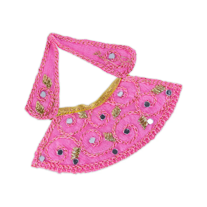 Devi Dress - 2.5 Inches | Mata Rani Poshak/ Lehenga Patka/ Embroidery Amman Pavadai/ Assorted Colour