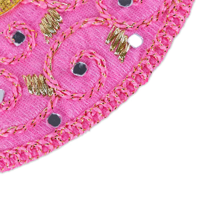 Devi Dress - 2.5 Inches | Mata Rani Poshak/ Lehenga Patka/ Embroidery Amman Pavadai/ Assorted Colour