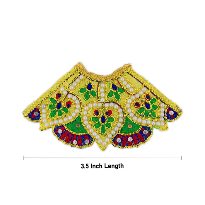 Devi Dress - 3.5 Inches | Mata Rani Poshak/ Lehenga Patka/ Fancy Amman Pavadai/ Assorted Colour