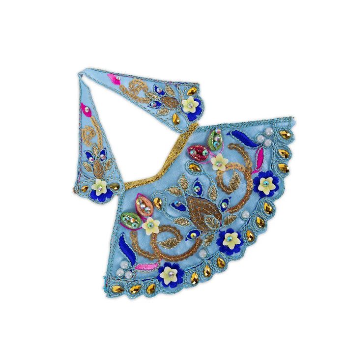 Devi Dress - 3.5 Inches | Mata Rani Poshak/ Lehenga Patka/ Fancy Amman Pavadai For Deity Decor/ Assorted Colour
